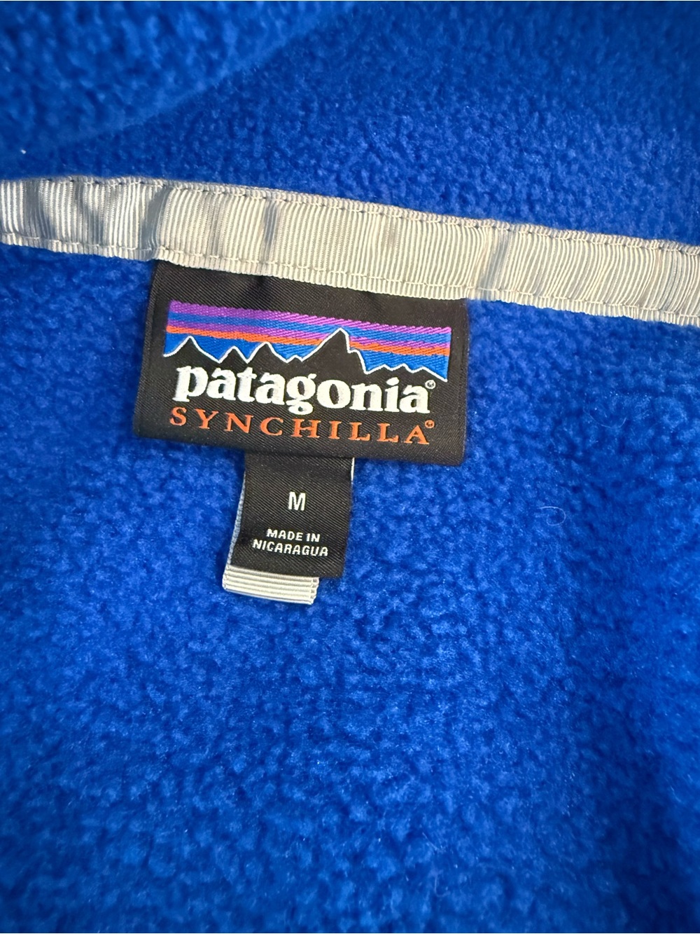 PATAGONIA Mens Women’s Medium Color Block SYNCHILLA Snap Fleece Pullover Sweater - Picture 5 of 8